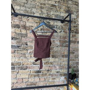 Anthropologie Tie Back Crop top